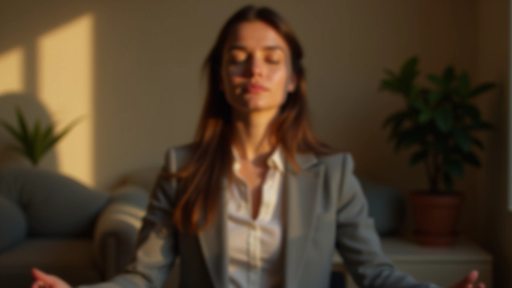Personne en méditation, technique de respiration